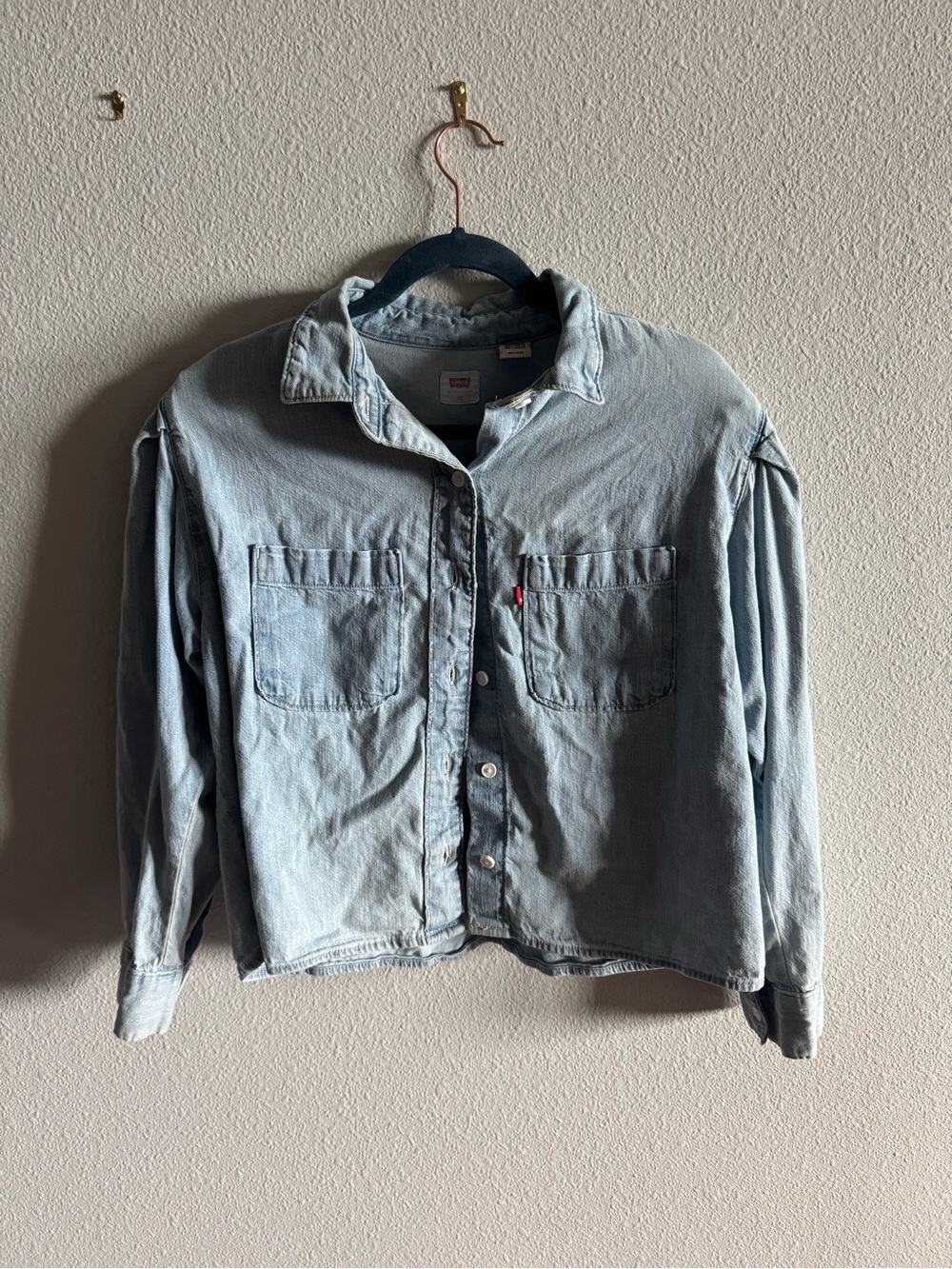 Levi's Light Wash Denim Button-Up Shirt